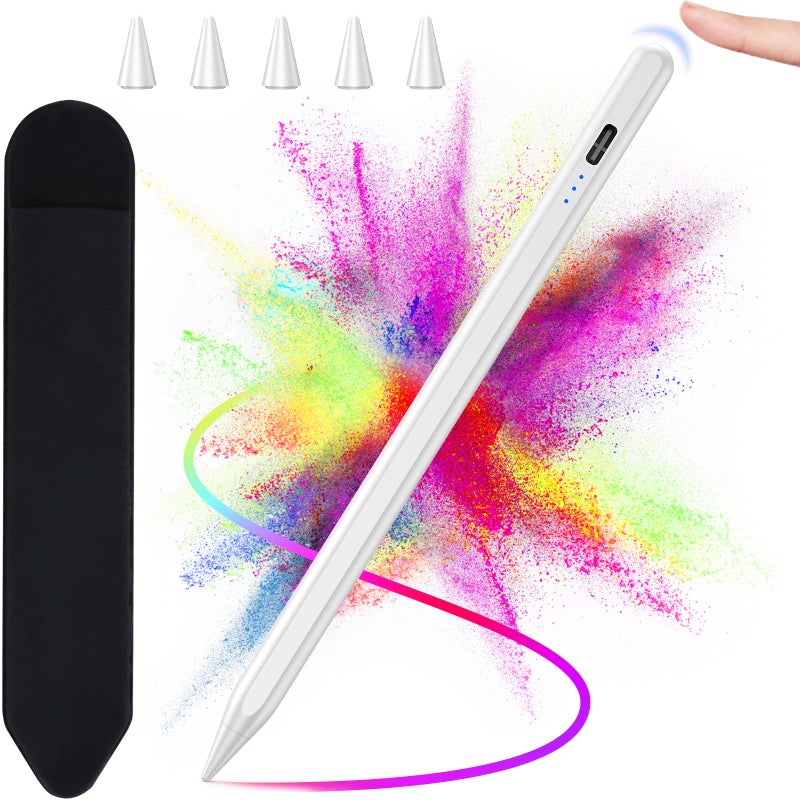 HotLife Stylus Pen for iPad, Apple Pencil for iPad 10/9th Gen,Stylus Pen Compatible with (2018-2022) Apple iPad Pro 11 & 12.9 inch,iPad Mini 6th/5th Gen, iPad Air 3/4/5,iPad 6/7/8th Gen for Writing/Drawing - Image 1