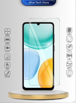 هاتف Honor X5c Plus 4G 2025 سلسلة WTech المميزة بحدود منحنية واقي شاشة من الزجاج المقسى 9H 2.5D (MSG9CN) - شفاف - view 2