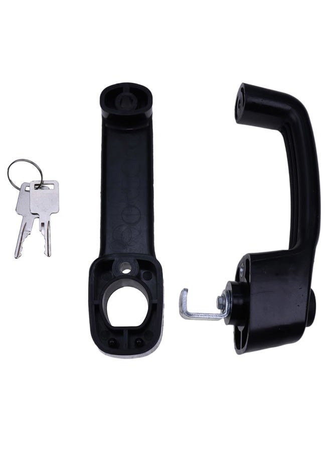 JZGRDN Front Door Latch Handle & Bezel Assembly 7109662 Compatible with Bobcat 753 873 150 S160 S175 S185 S205 S220 S250 S300 S330 S740 T140 T160 T190 T200 T250 T300 Skid Steer Loader - Image 1