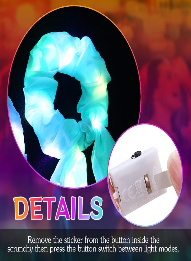 اوريو ربطات شعر مضيئة من يوريو، مزودة بمصابيح LED، إكسسوارات شعر تتوهج في الظلام للنساء - Image 5