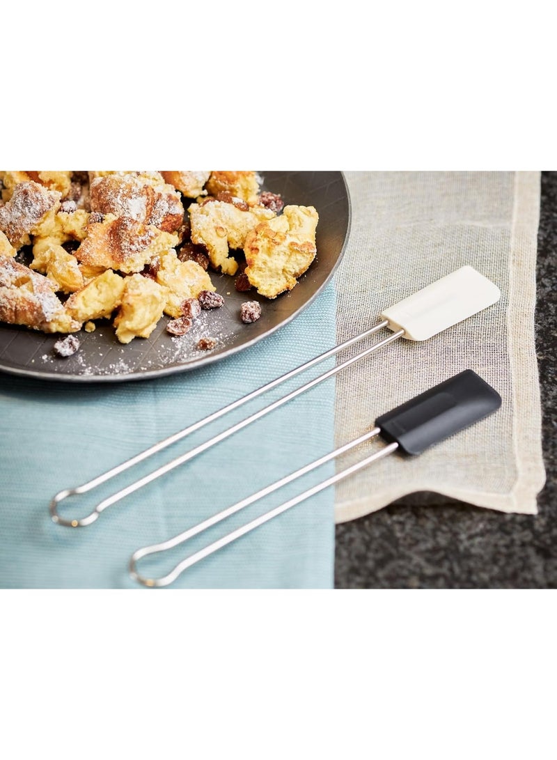 Rosle Stainless Steel & Silicone Flexible Spatula, 10-inch,White - Image 3
