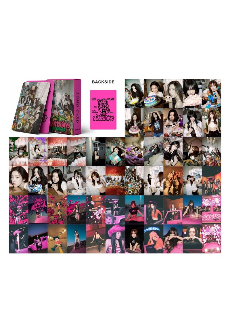 SKYLO 55-Piece Red V Mini Album Birthday Lomo Card - Image 2