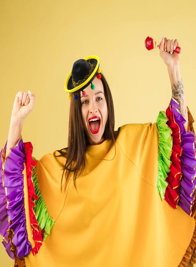 Sonarun Mexican Sombrero Headbands - 18 Pieces Cinco De Mayo Fiesta Party Supplies - Image 5
