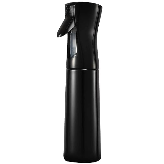 SHIELD PLUS Mist Spray Refillable Spray Bottles Continuous 360 Face Makeup Sprayers Spray Bottle For Plant Gardening IroningSalon Barber for Pressurized Mister With Pump350ML Black PACK OF 1 - Image 1