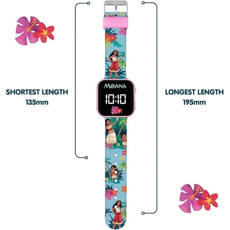 Disney Princess Moana LED Digital Watch (Pink) - Image 4