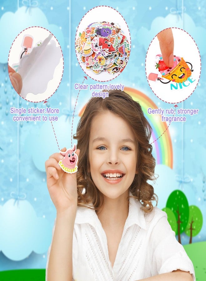 Jetec 300 Pcs Scratch and Sniff Stickers for Kids, 68 Styles Scented Smelly Stickers Scented Teachers Motivational Parents Reward Incentive Bulk Students Classroom Chart School Supplies - Image 4