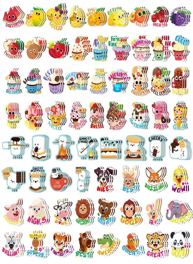 Jetec 300 Pcs Scratch and Sniff Stickers for Kids, 68 Styles Scented Smelly Stickers Scented Teachers Motivational Parents Reward Incentive Bulk Students Classroom Chart School Supplies - Image 3