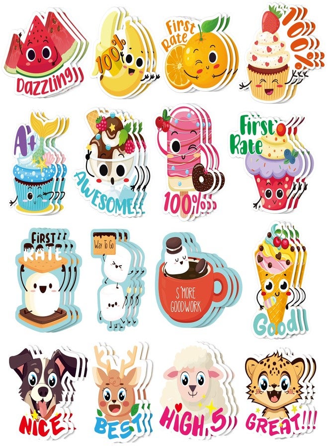 Jetec 300 Pcs Scratch and Sniff Stickers for Kids, 68 Styles Scented Smelly Stickers Scented Teachers Motivational Parents Reward Incentive Bulk Students Classroom Chart School Supplies - Image 1
