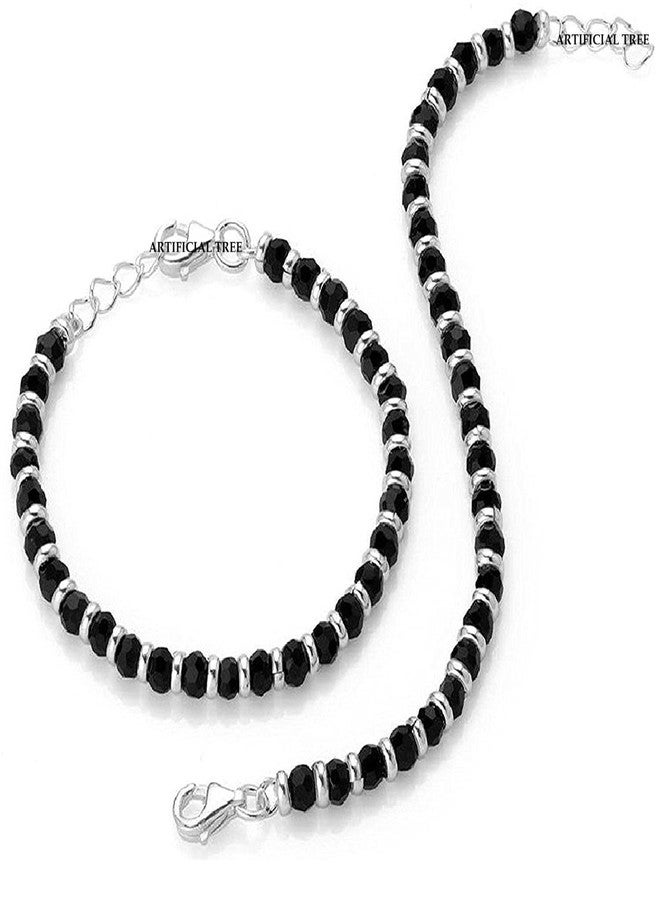 ARTIFICIAL TREE Plain Nazariya Adjustable Bracelet Baby Girl & Baby Boy | Nazar Battu | New Born Baby to 6 Year Kids | 2 Piece (AT BABY BRCT 0035) - Image 1