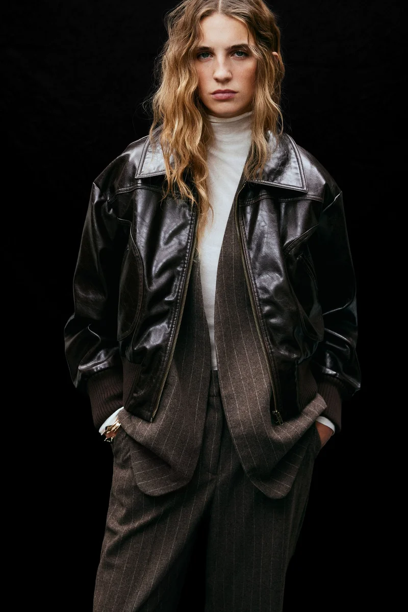 اتش اند ام بنطلون من القماش