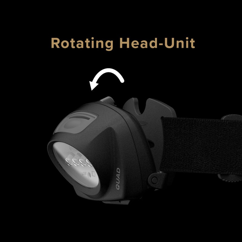 Princeton Tec Quad LED Headlamp - Black - Image 4