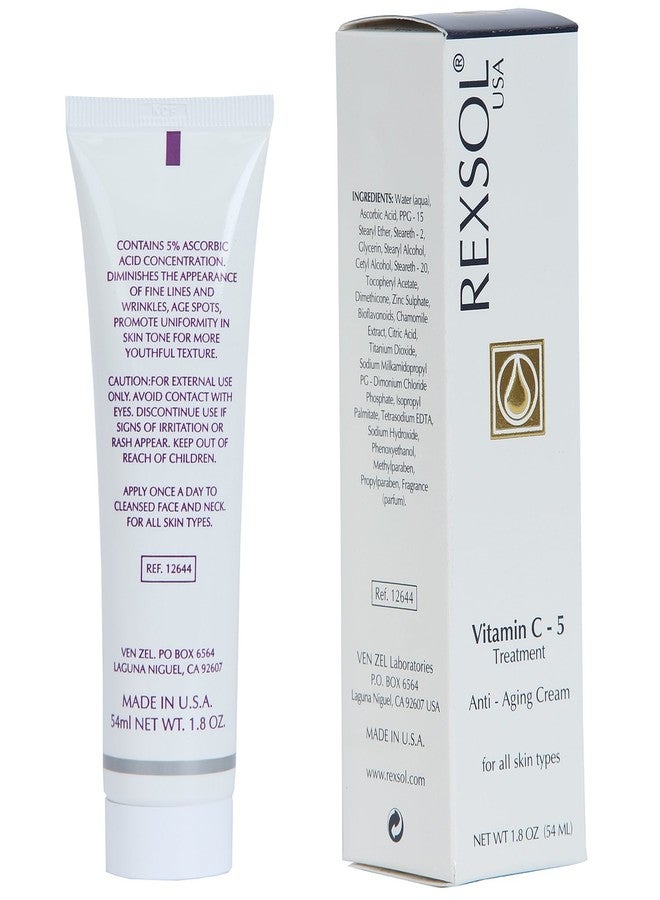 REXSOL 5% Vitamin C Treatment Anti-aging Cream. (54 ml / 1.8 fl oz) - Image 2