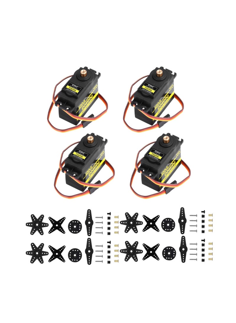 SYOSI - 2PCS High Speed Torque Digital Servo Motor, Metal Gear Servo Motor Precision Metal Gear Servo Motor Robust Metal Gear Digital Servo High-Speed Torque for RC Helicopter Airplane Car Boat Robot Controls - Image 1