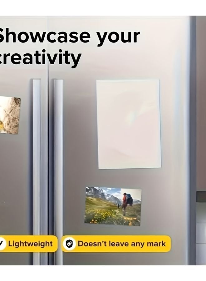 50 Pieces Self Adhesive Round Magnets Flexible Magnetic Stickers for Photos Office Whiteboard - Image 4