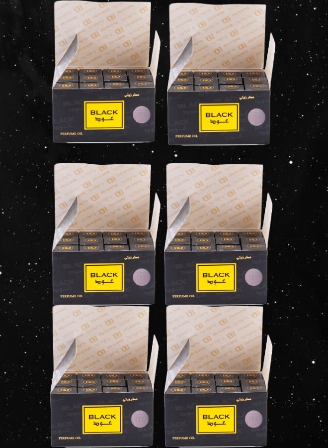 Banafa 72 Pieces Black Oud Perfume Oil 3 ml - Image 1