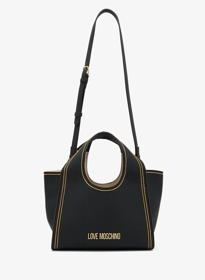 Love Moschino Stitched Love Satchel Bag