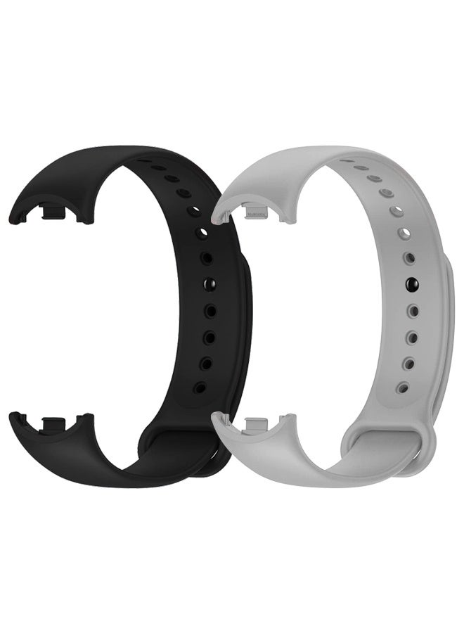 CATANES 2 Pack For Xiaomi Smart Band 8/9 Watch Bands Adjustable Comfortable Sport Replacement Strap for Xiaomi Mi Band 8/9 Wristband Bracelet Band for Women Men Multicolour  - Image 2