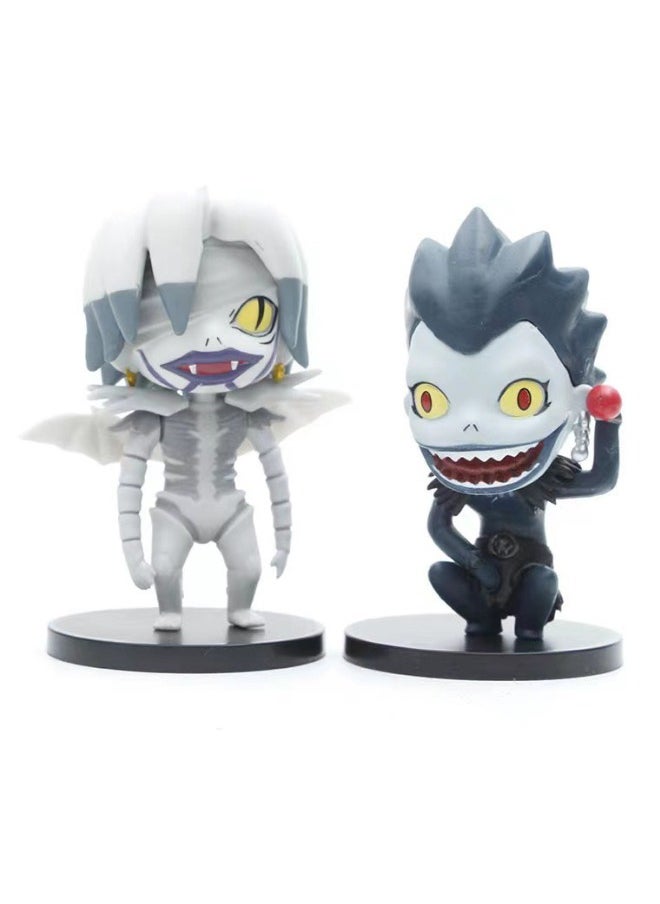 Generic - 5-Piece Anime Death Note Action Figures Model Set, Yagami Light & L·Lawliet & Ryuk Action Figure with Base, Anime Cartoon Manga Figure Statue, Super Collectible Model Statue Toy for Decoration, 0.33KG - Image 1
