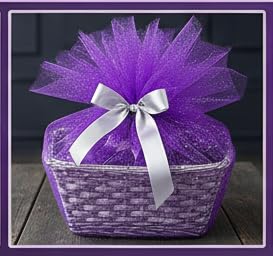 ProKart Premium Net Fabric Mesh Solid Glitter Cloth for Flower Bouquet, Trousseau Packing, Fabric for Gift Wrapping, Party Hall Decor, Sweet Boxes, Gift Decoration (20 Meters, Royal Purple) - Image 5
