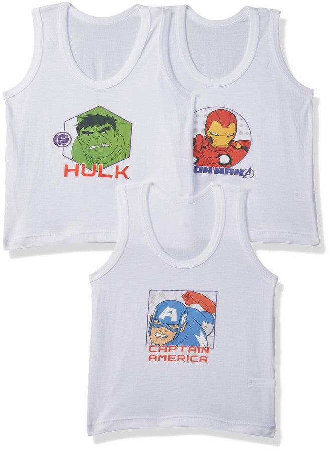 Bodycare Baby Boy's Regular fit Plain Undershirt (Pack of 3) (KIA9301-PK_White_18M-24M) - Image 1