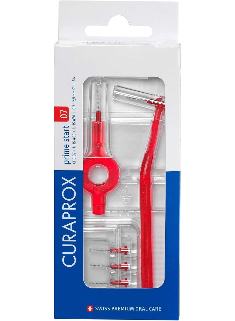 Curaprox Prime Start 07 – Interdental Cleaning Brushes – 5 Pieces - Image 1
