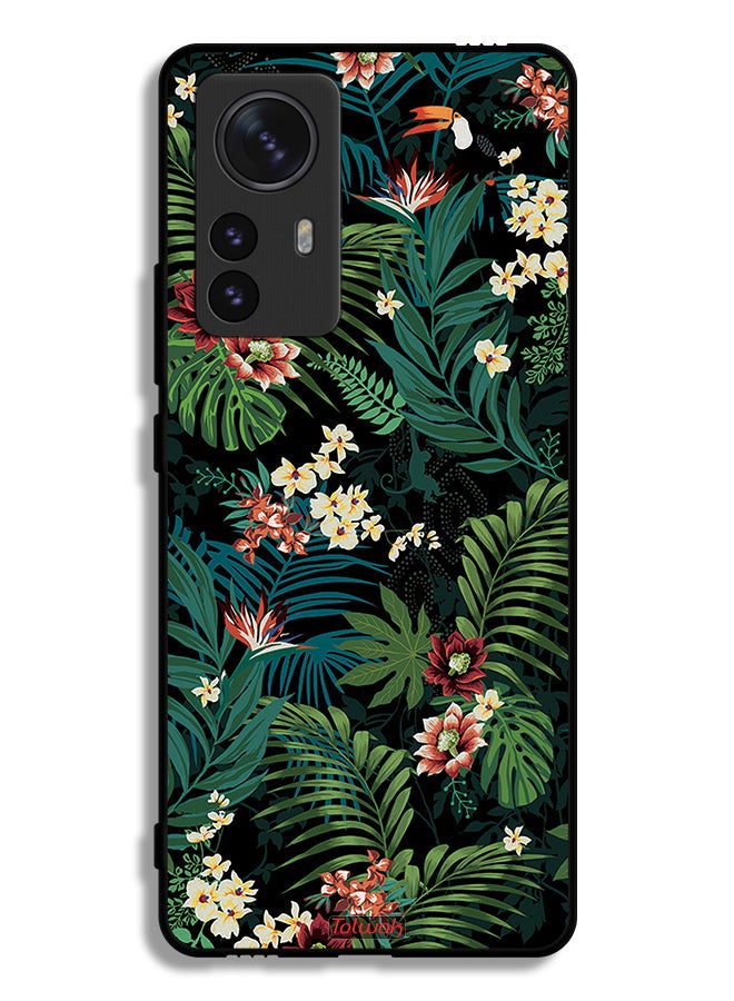 Tolwak Xiaomi 12S Pro Protective Case Cover Tropical Leaves - Image 2