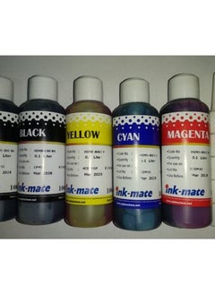 ماركة غير محددة Ink Mate مجموعة حبر 100 ملى 5 لون لأعادة ملو خراطيش الطابعات الحبرية  - Image 1