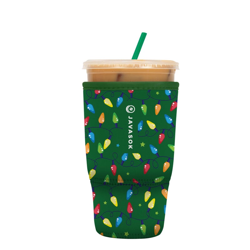 Sok It Java Sok Iced Coffee & Cold Soda Insulated Neoprene Cup Sleeve (Get Lit  Large: 30-32oz) - Image 1