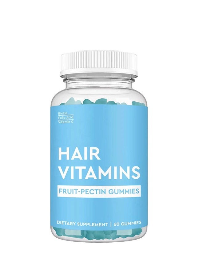 Hair Vitamins 60 Gummies, Biotin Collagen Gummies, Fruit Pectin Gummies, Supplements with Vitamin C, Biotin and Folic Acid Supports Hair Growth, Hair Loss, Hair Health, Skin and Nails, Gummy Bear - pzsku/ZCADCE0F826F314110A89Z/45/_/1716279190/2aed5e43-4170-47fa-aff7-6cfd5d8463df