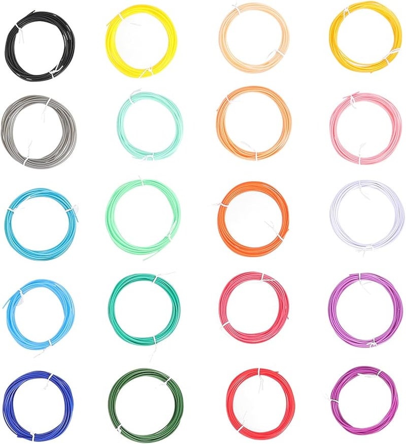 فاليكلود 3D قلم خيوط إعادة تعبئة 1.75 ملم PCL درجة حرارة منخفضة 20 لون 5 متر للحرف الإبداعية - Image 1