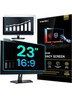 23 Inch 16 9 Computer Privacy Screen Filter For Widescreen Monitor And Laptop Anti Glare Anti Scratch Protector Film Data Confidentiality Shield [1 Pack]