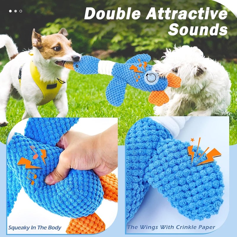 KASTWAVE Assorted color options Indestructible Plush Dog Toys for Aggressive Chewers – Durable Crinkle & Squeaky Chew Toys for Puppies and Dogs, Suitable for Small, Medium & Large Breeds, Teething & Heavy Chewers General need oriented design - Image 5