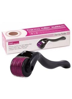 Derma Roller Face Wrinkles And Hair Loss Treatment Roller multicolour 1mm  - Image 1