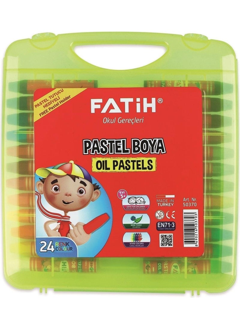 Fatih King Size Crayon 24 Colors (With Bag) 