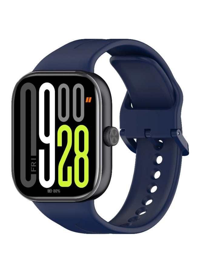 Fashion Soft Silicone WatchBand For Xiaomi Redmi Watch 4/5 Smartwatch Wristband  Strap Sport belt Bracelet (Blue) - Image 1