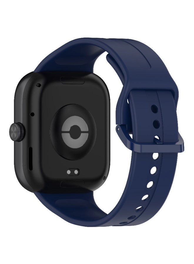 Fashion Soft Silicone WatchBand For Xiaomi Redmi Watch 4/5 Smartwatch Wristband  Strap Sport belt Bracelet (Blue) - Image 2