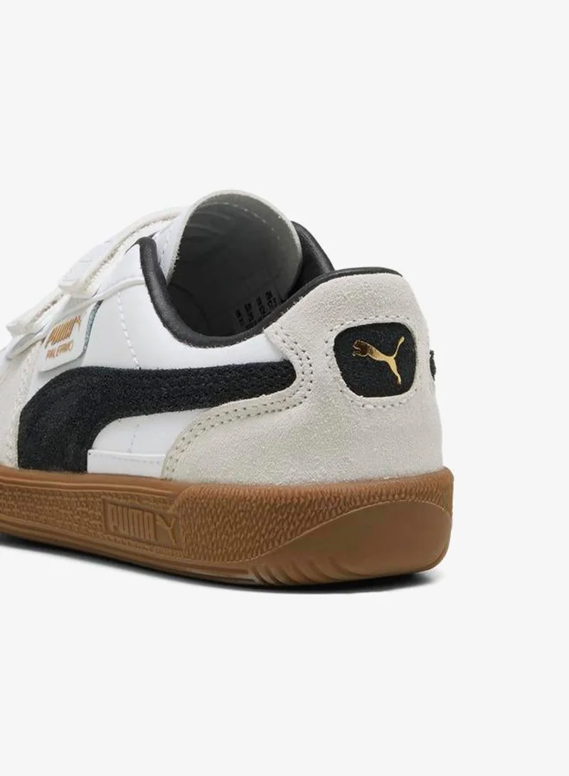 Puma PUMA White-Vapor Gray-Gum Kids Palermo Lth V Ps for Men | Best Price UAE