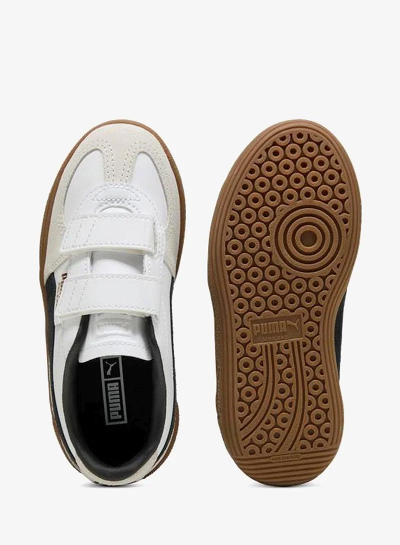 Puma PUMA White-Vapor Gray-Gum Kids Palermo Lth V Ps for Men | Best Price UAE