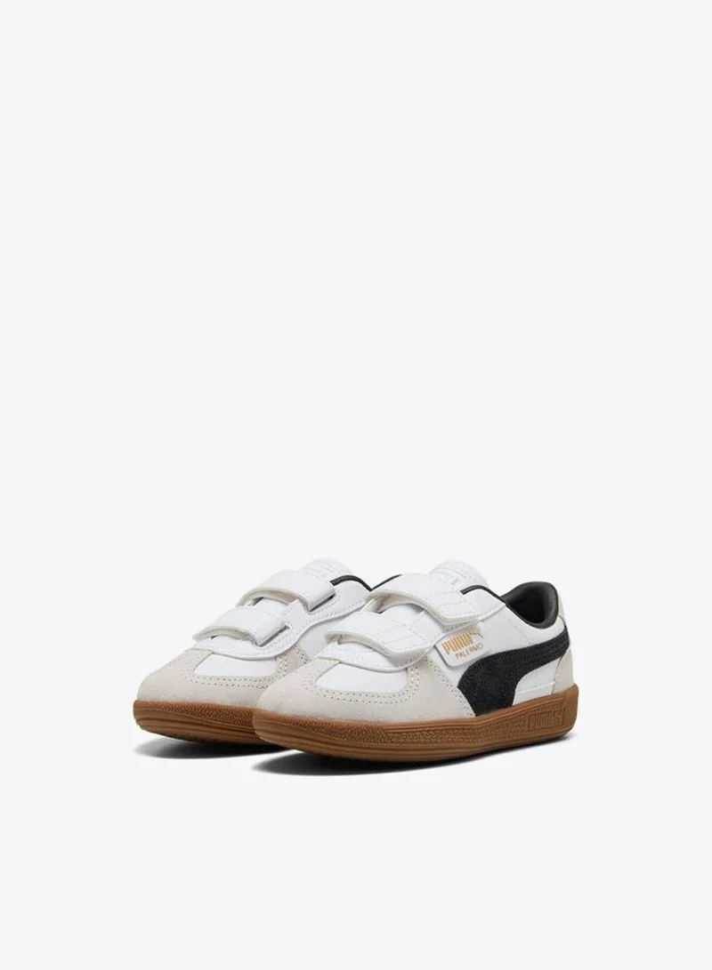 Puma PUMA White-Vapor Gray-Gum Kids Palermo Lth V Ps for Men | Best Price UAE