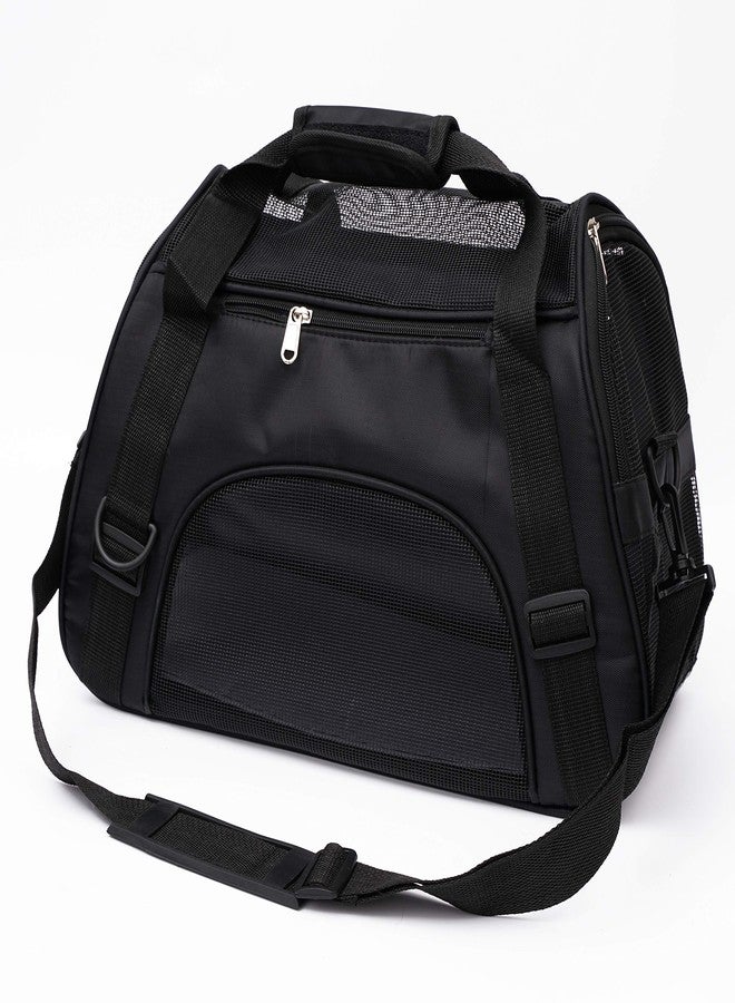 MuchL Pet Carrier Soft-Sided Carriers for Cat Carriers Dog Carrier for Small Medium Cats Dogs Puppies Pet Carrier Airline Approved Cat Dog Pet Travel Carrier (Small, Black) - Image 4