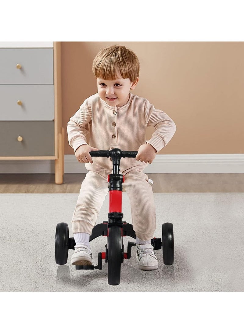 4-in-1 children's adjustable tricycle | 1.5-5 years old balance training car | Indoor and outdoor safety design, suitable for boys and girls - Image 5