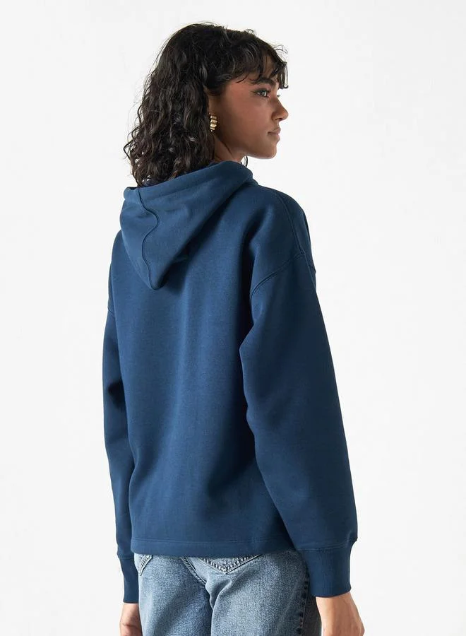 Lee Cooper Lee Cooper Embroidered Hoodie with Long Sleeves