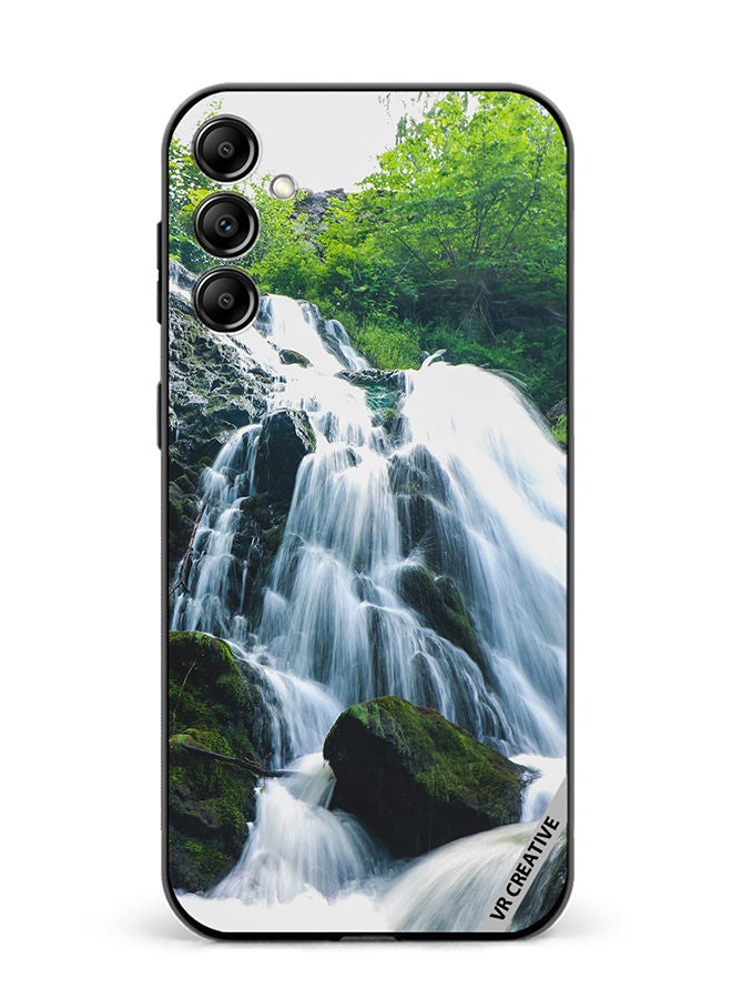 VR CREATIVE Protective Case Cover For Samsung Galaxy M14 Waterfall Design Multicolour - Image 1