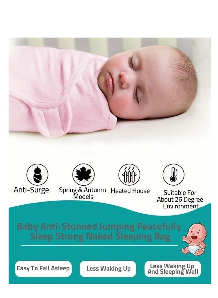 DoDojami Baby Blanket Hat Set Wrap Cap Sets Cartoon Printed Cotton Newborn Swaddle Adjustable Infant Sleeping Swaddle Wraps all Seasons 0-6 Months - Image 3