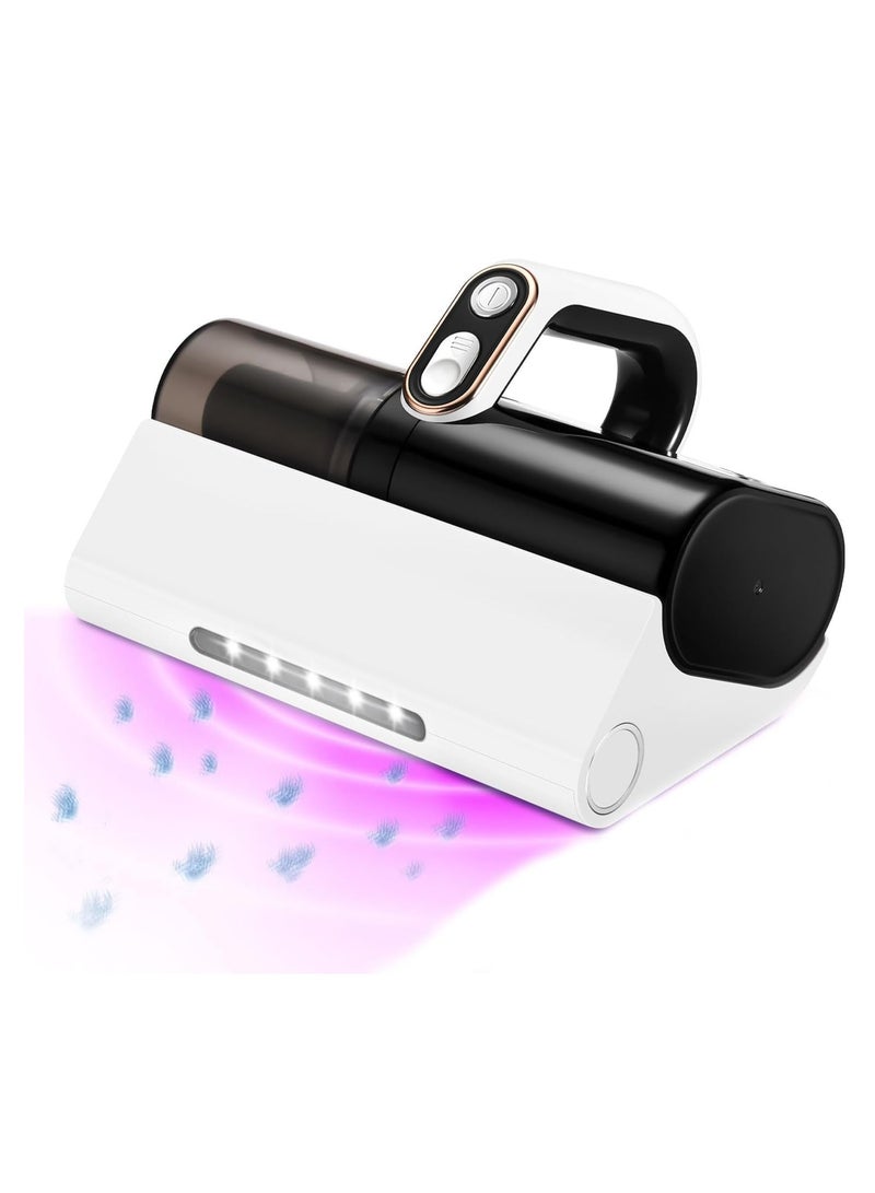 Excefore Bed Vacuum Cleaner, Handheld UV Mattress Cleaner with LED light & High Heating Tech, Powerful Deep Mattress Vacuum, HEPA Filter for Bed, Mattress, Pillow, Couch, Pet Hair and Carpets Cleaning - Image 1