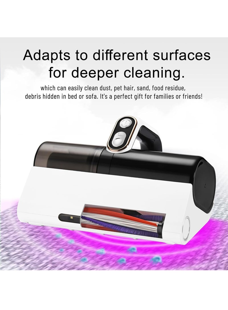 Excefore Bed Vacuum Cleaner, Handheld UV Mattress Cleaner with LED light & High Heating Tech, Powerful Deep Mattress Vacuum, HEPA Filter for Bed, Mattress, Pillow, Couch, Pet Hair and Carpets Cleaning - Image 4