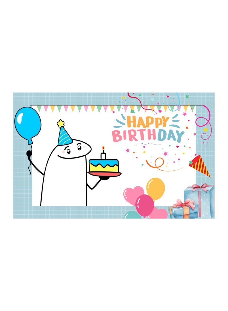 ملصقات سواڤ بطاقة عيد ميلاد باللون الازرق 5 بطاقات