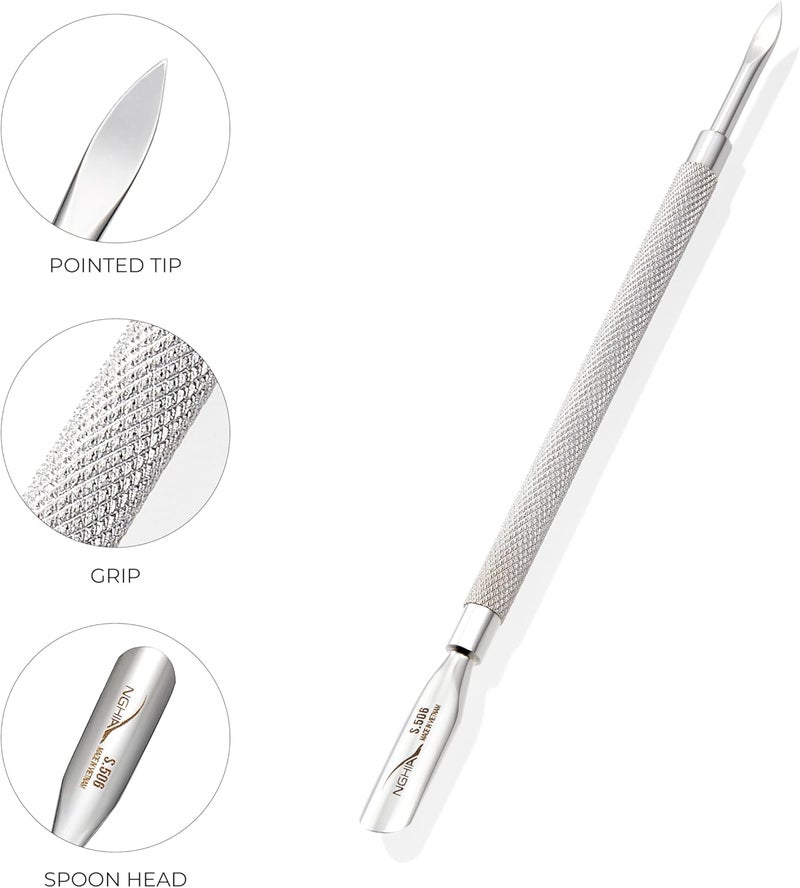 Nghia Professional Stainless Steel Cuticle Pusher P-03 - Image 4