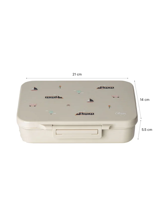 سترون Tritan Lunchbox - Vehicles Design - Leakproof Bento Lunchbox for Kids