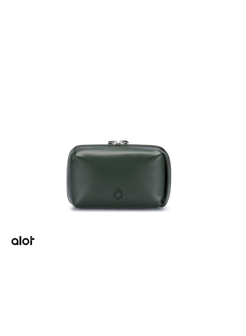 ALot Handbag – Green | Elegant, Durable & Multi-Pocket Design (1L Capacity)  ✨ Durable Daily Companion | Premium Leather | Side Hand Strap | Lightweight (420 g)" - Image 3